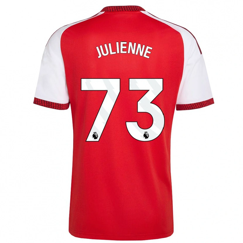 Danxen Pánské Theo Julienne #73 Červená Bílá Černá Domů Hráčské Dresy 2026/27 Dres