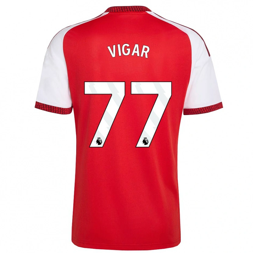 Danxen Pánské Billy Vigar #77 Červená Bílá Černá Domů Hráčské Dresy 2026/27 Dres
