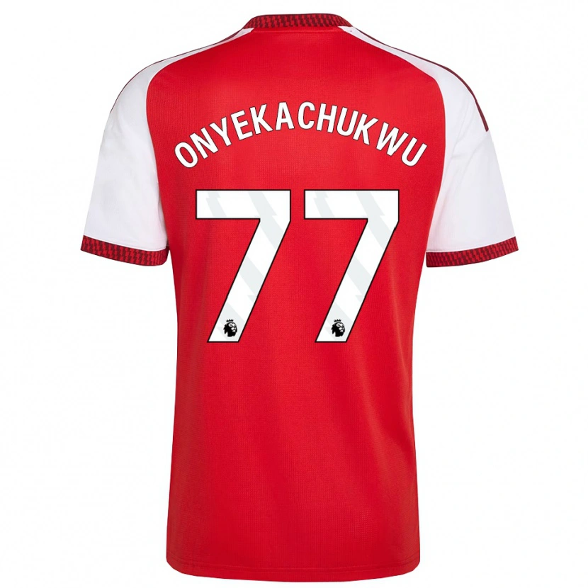 Danxen Pánské Samuel Onyekachukwu #77 Červená Bílá Černá Domů Hráčské Dresy 2026/27 Dres