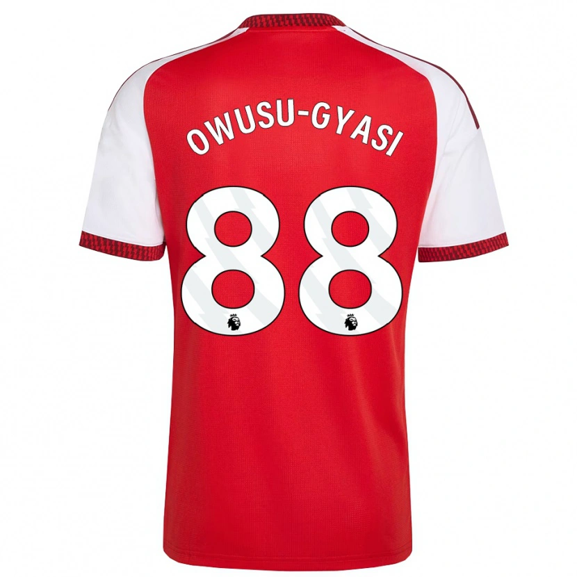 Danxen Pánské Abraham Owusu-Gyasi #88 Červená Bílá Černá Domů Hráčské Dresy 2026/27 Dres