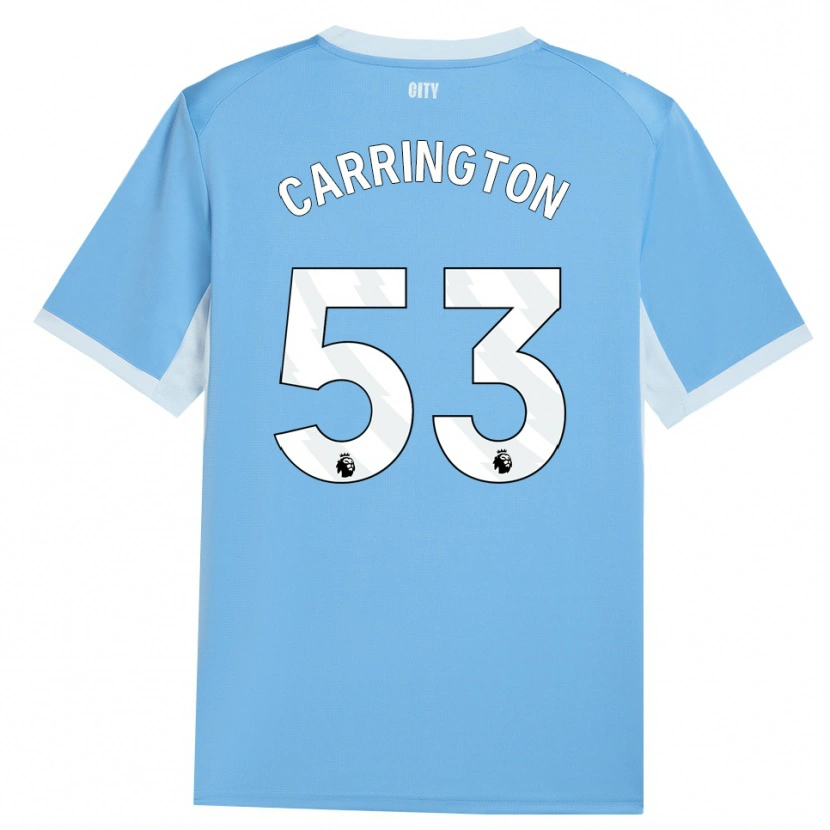 Danxen Pánské Ezra Carrington #53 Světle Nebesky Modrá Bílá Domů Hráčské Dresy 2026/27 Dres