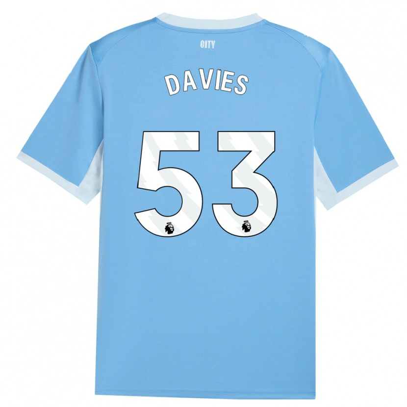 Danxen Pánské Mayzee Davies #53 Světle Nebesky Modrá Bílá Domů Hráčské Dresy 2026/27 Dres