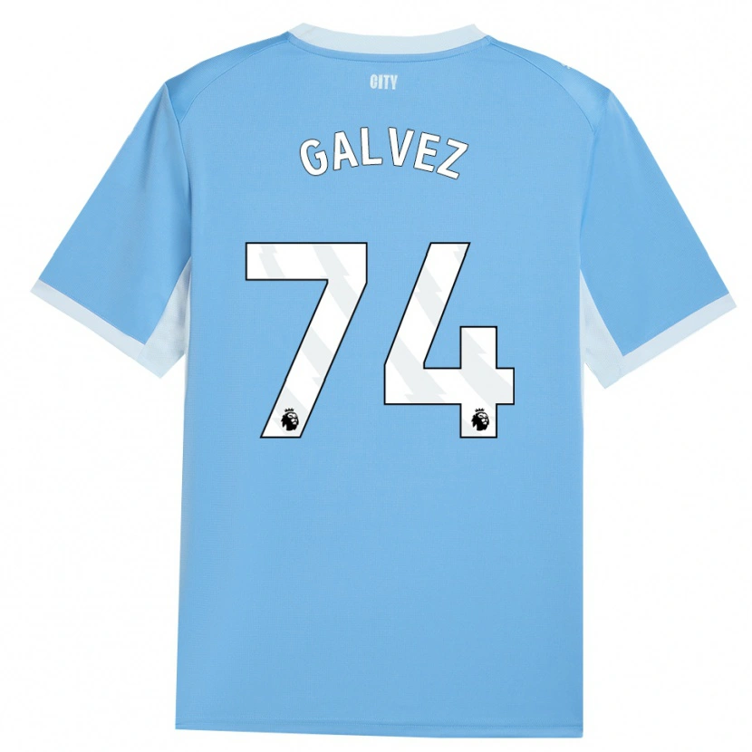 Danxen Pánské Tomas Galvez #74 Světle Nebesky Modrá Bílá Domů Hráčské Dresy 2026/27 Dres