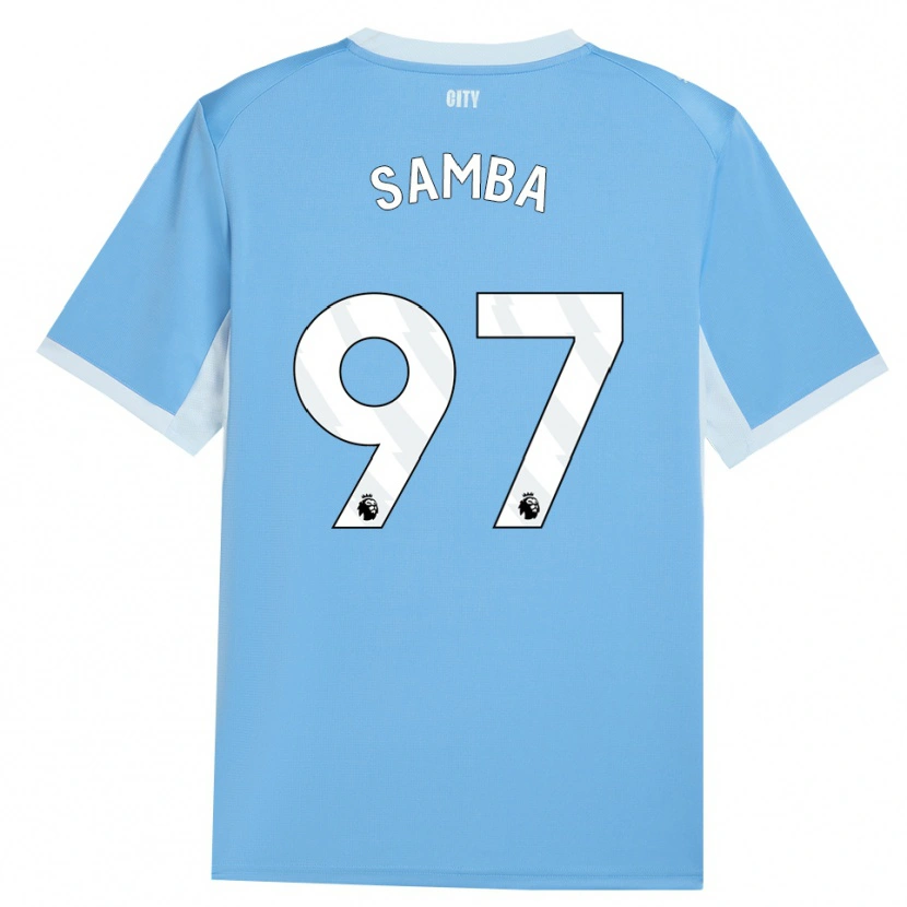 Danxen Pánské Tyrone Samba #97 Světle Nebesky Modrá Bílá Domů Hráčské Dresy 2026/27 Dres