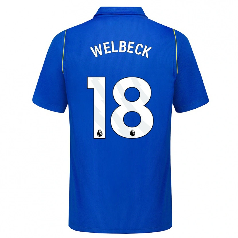 Danxen Pánské Danny Welbeck #18 Modrá Žlutá Domů Hráčské Dresy 2026/27 Dres