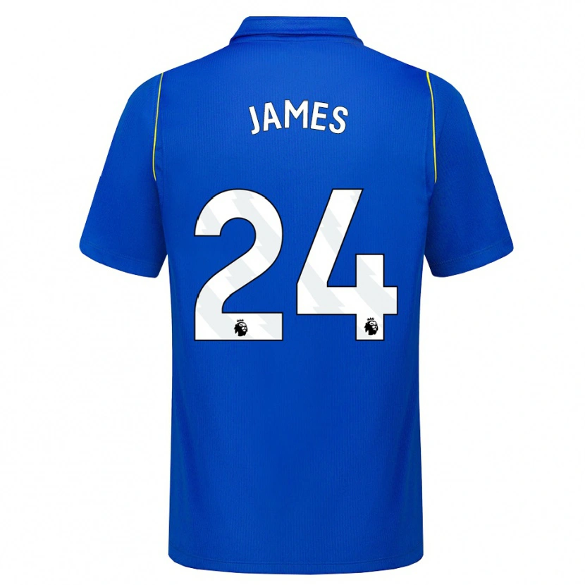 Danxen Pánské Reece James #24 Modrá Žlutá Domů Hráčské Dresy 2026/27 Dres