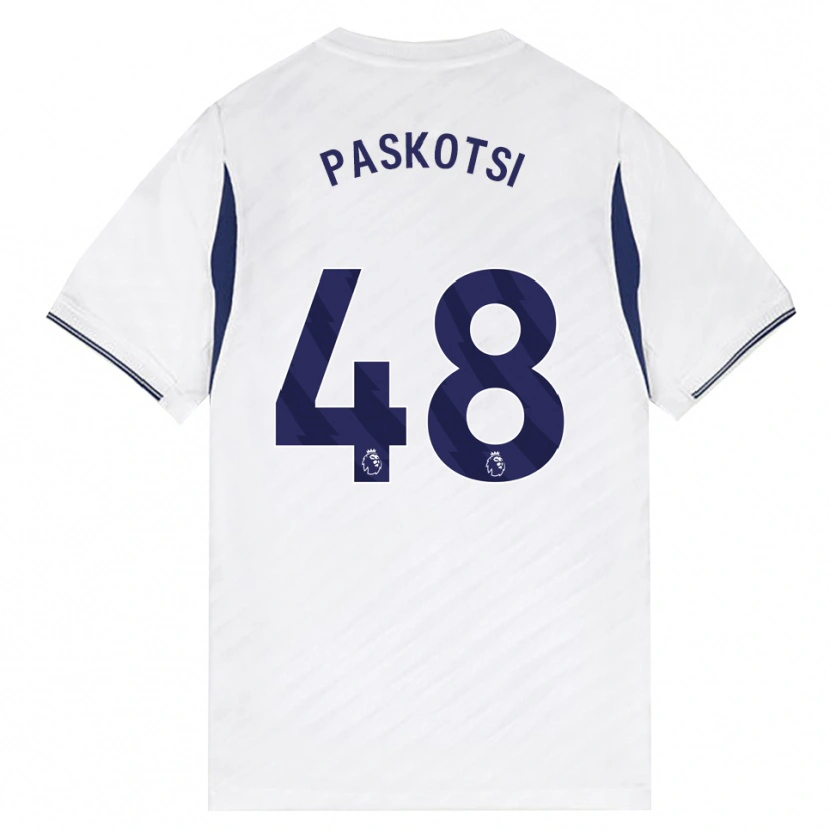 Danxen Pánské Maksim Paskotsi #48 Bílá Červená Fialová Domů Hráčské Dresy 2026/27 Dres