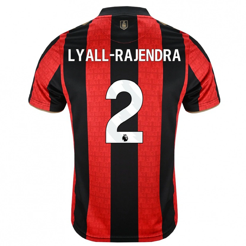 Danxen Pánské Max Lyall-Rajendra #2 Zlatavě Rudá Červená Černá Domů Hráčské Dresy 2026/27 Dres