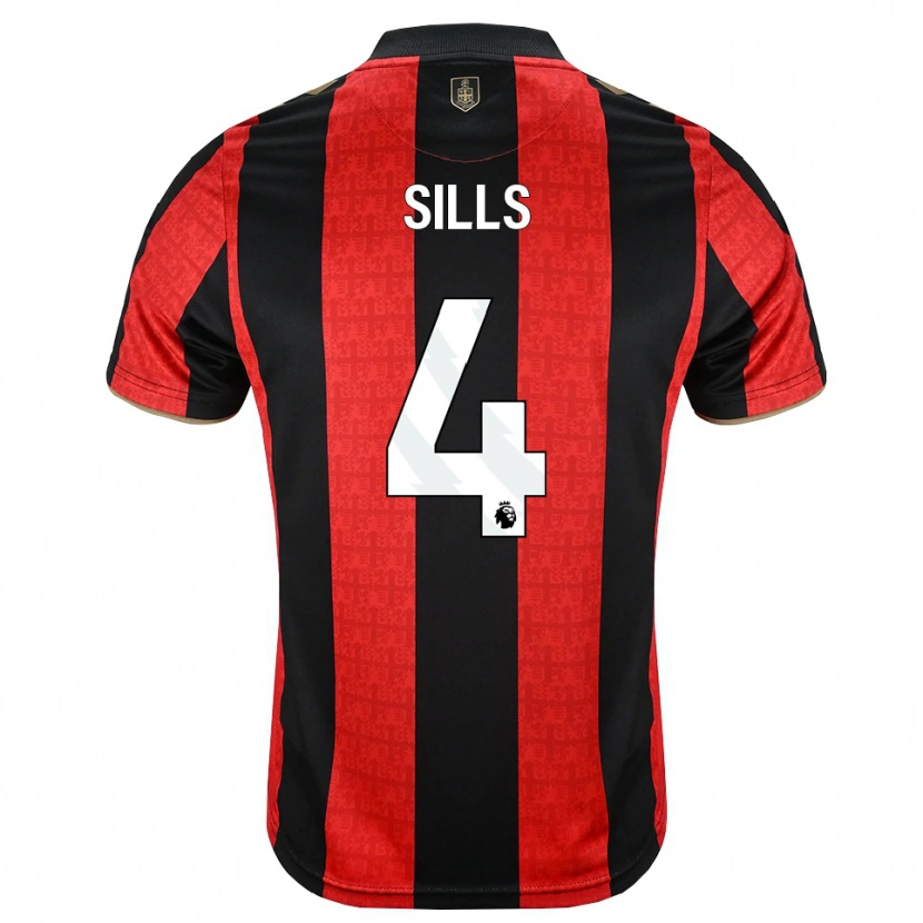 Danxen Pánské Ethan Sills #4 Zlatavě Rudá Červená Černá Domů Hráčské Dresy 2026/27 Dres