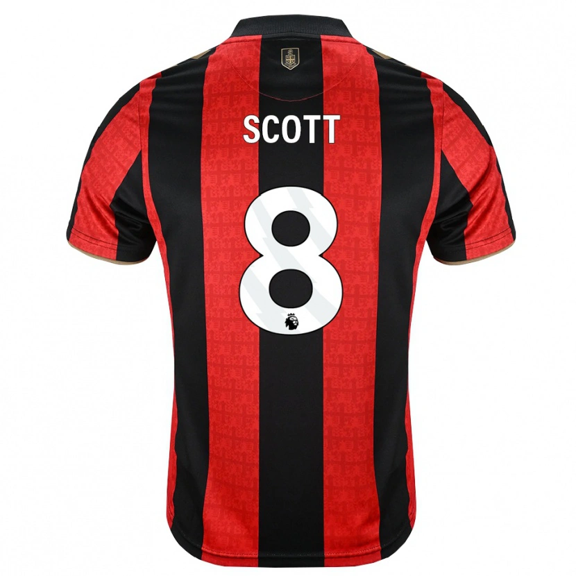 Danxen Pánské Alex Scott #8 Zlatavě Rudá Červená Černá Domů Hráčské Dresy 2026/27 Dres