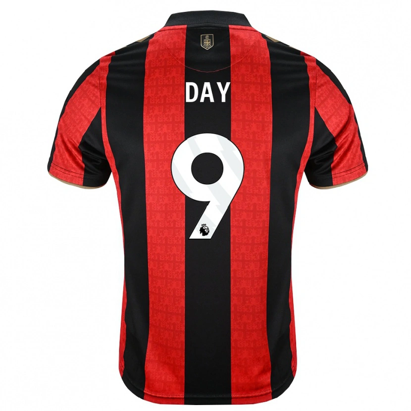 Danxen Pánské Jonny Day #9 Zlatavě Rudá Červená Černá Domů Hráčské Dresy 2026/27 Dres