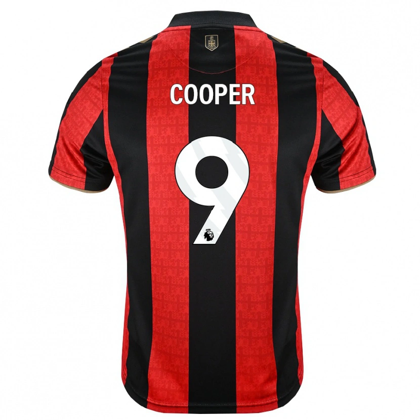 Danxen Pánské Lucy Cooper #9 Zlatavě Rudá Červená Černá Domů Hráčské Dresy 2026/27 Dres