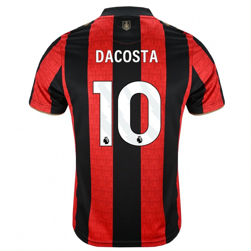 Danxen Pánské Michael Dacosta #10 Zlatavě Rudá Červená Černá Domů Hráčské Dresy 2026/27 Dres