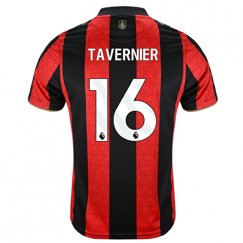 Danxen Pánské Marcus Tavernier #16 Zlatavě Rudá Červená Černá Domů Hráčské Dresy 2026/27 Dres