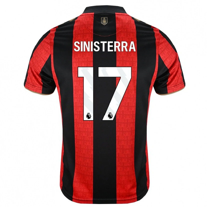 Danxen Pánské Luis Sinisterra #17 Zlatavě Rudá Červená Černá Domů Hráčské Dresy 2026/27 Dres