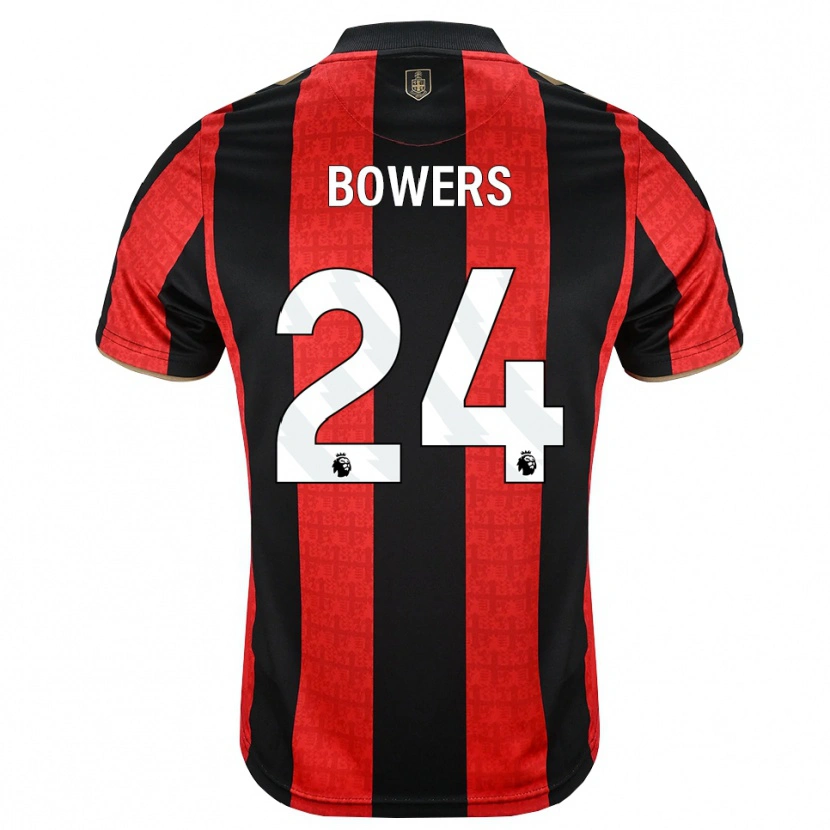 Danxen Pánské Kelci Bowers #24 Zlatavě Rudá Červená Černá Domů Hráčské Dresy 2026/27 Dres