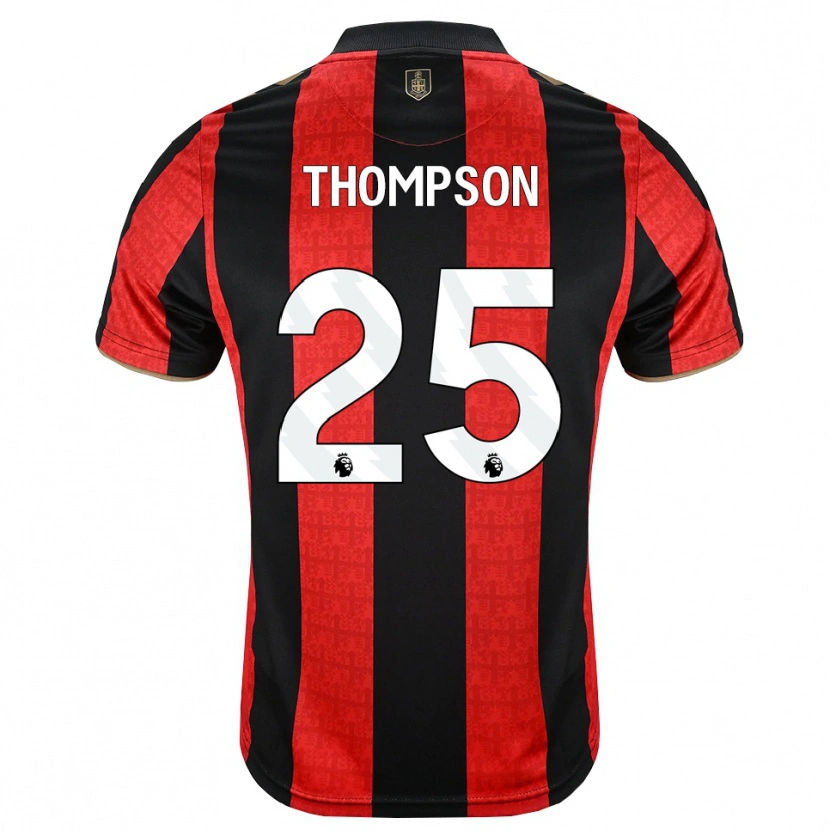 Danxen Pánské Kenni Thompson #25 Zlatavě Rudá Červená Černá Domů Hráčské Dresy 2026/27 Dres