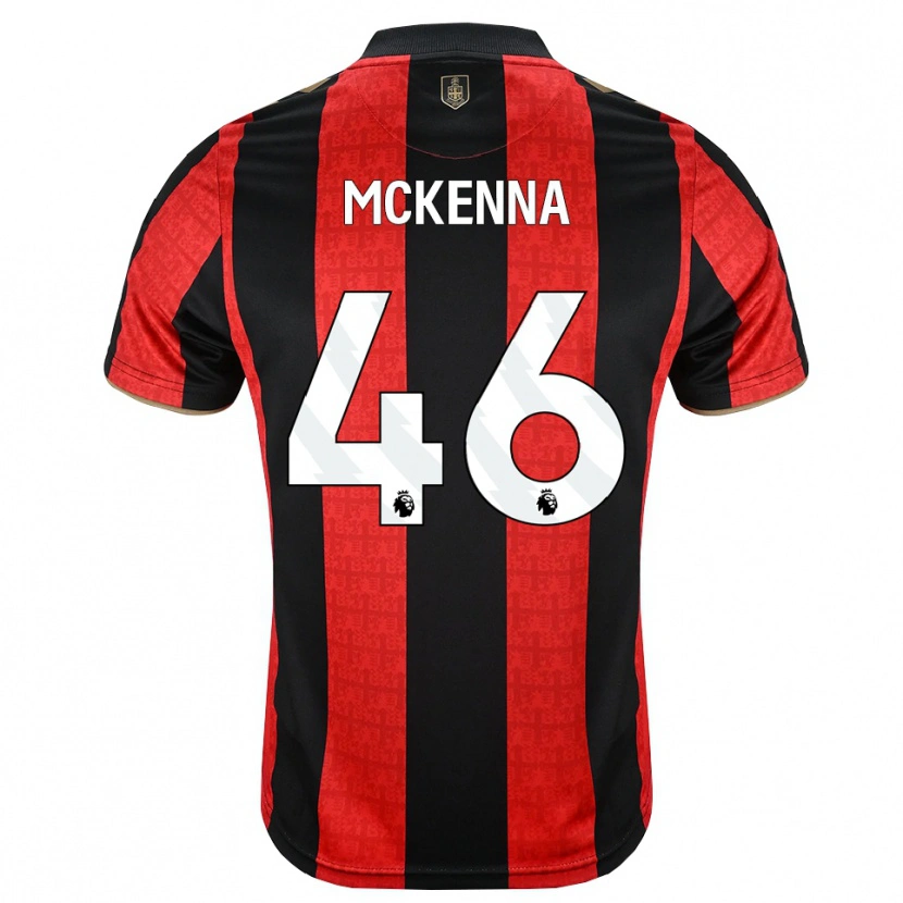 Danxen Pánské Callan Mckenna #46 Zlatavě Rudá Červená Černá Domů Hráčské Dresy 2026/27 Dres