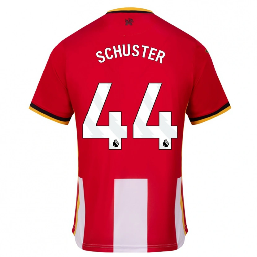 Danxen Pánské Jannik Schuster #44 Žlutá Černá Červená Domů Hráčské Dresy 2026/27 Dres