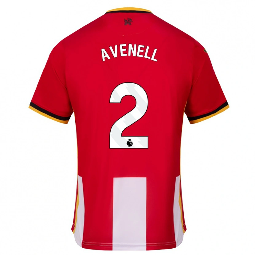 Danxen Pánské Caelan Avenell #2 Žlutá Černá Červená Domů Hráčské Dresy 2026/27 Dres