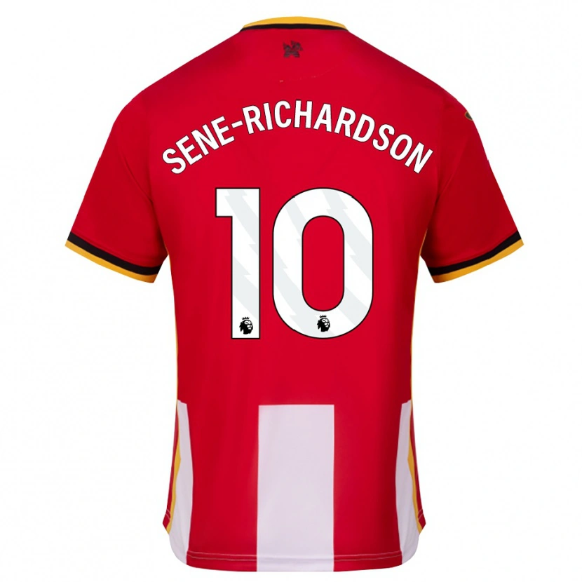 Danxen Pánské Sam Sene-Richardson #10 Žlutá Černá Červená Domů Hráčské Dresy 2026/27 Dres