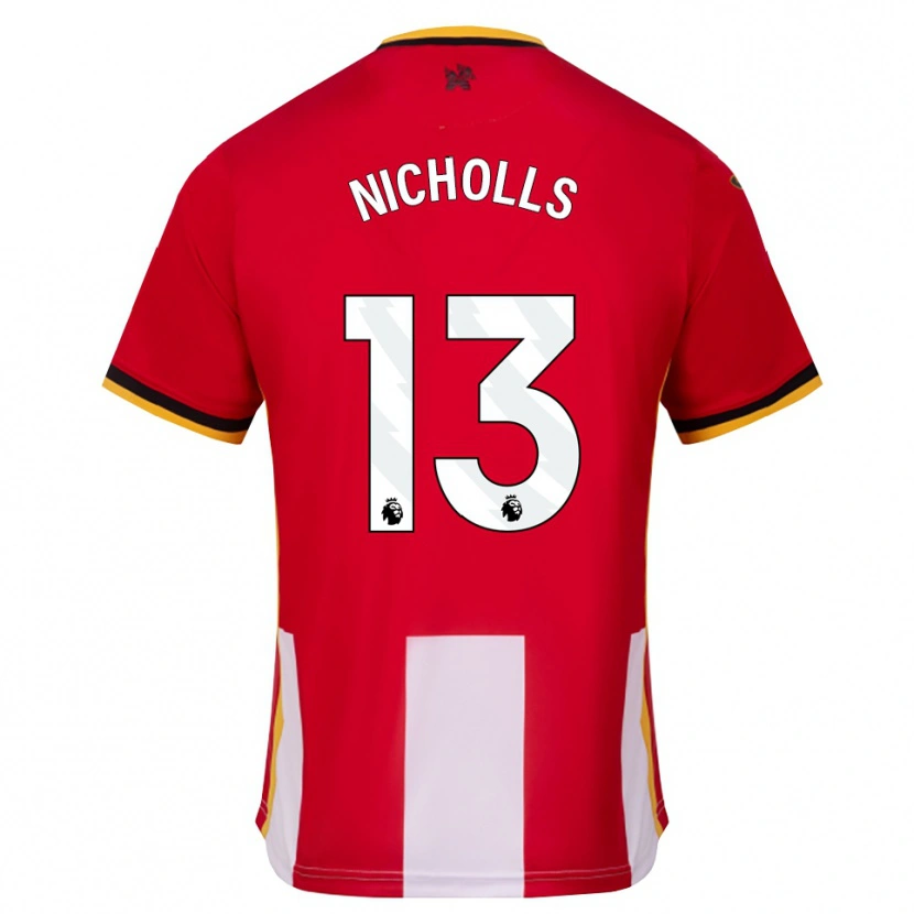 Danxen Pánské Layton Nicholls #13 Žlutá Černá Červená Domů Hráčské Dresy 2026/27 Dres
