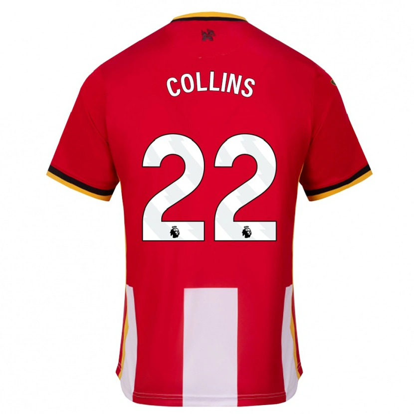 Danxen Pánské Nathan Collins #22 Žlutá Černá Červená Domů Hráčské Dresy 2026/27 Dres