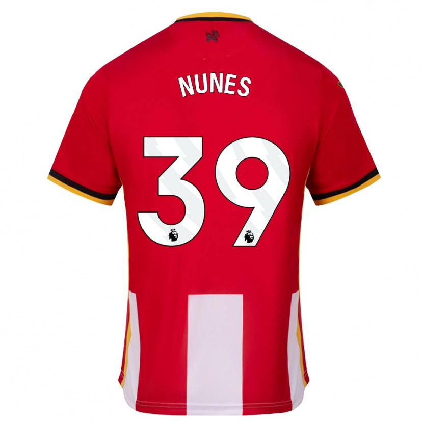 Danxen Pánské Gustavo Nunes #39 Žlutá Černá Červená Domů Hráčské Dresy 2026/27 Dres