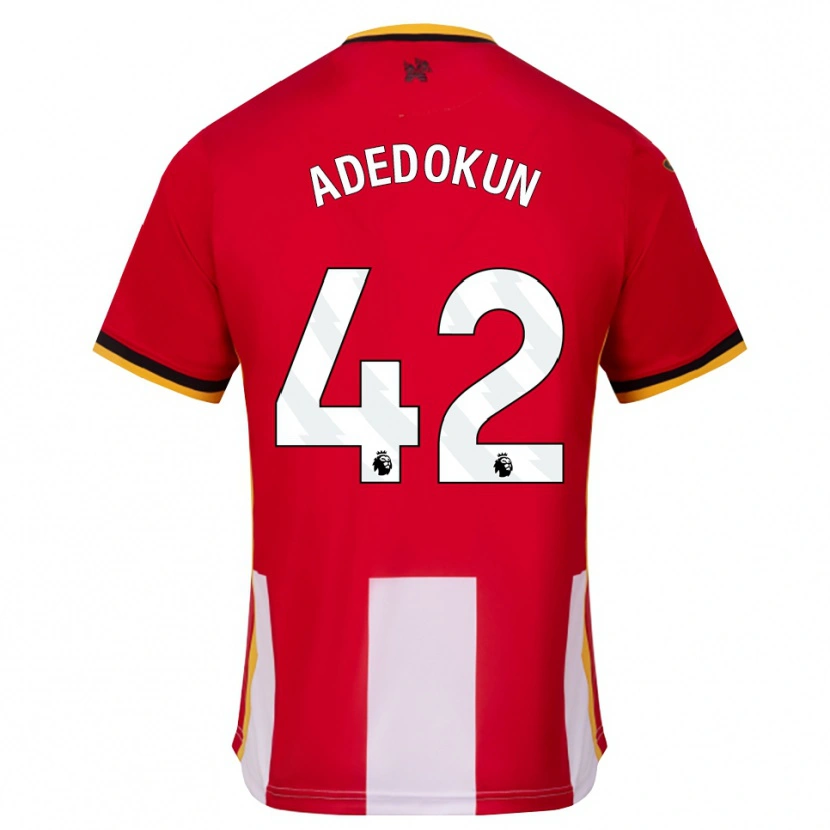 Danxen Pánské Val Adedokun #42 Žlutá Černá Červená Domů Hráčské Dresy 2026/27 Dres
