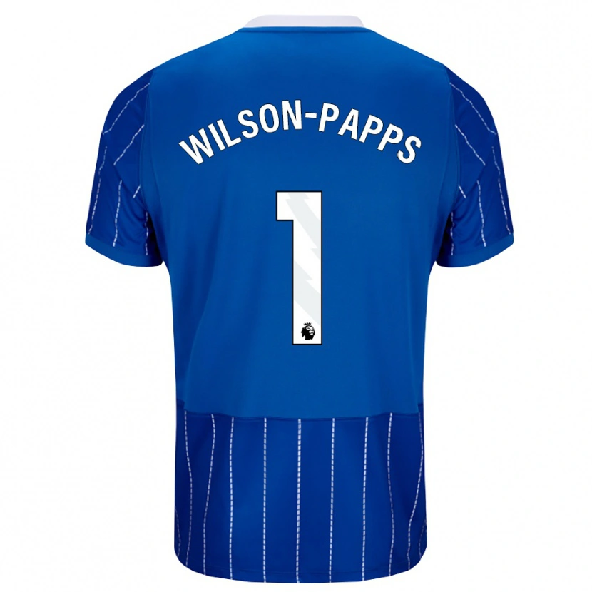 Danxen Pánské Charlie Wilson-Papps #1 Středně Modrá Bílá Domů Hráčské Dresy 2026/27 Dres