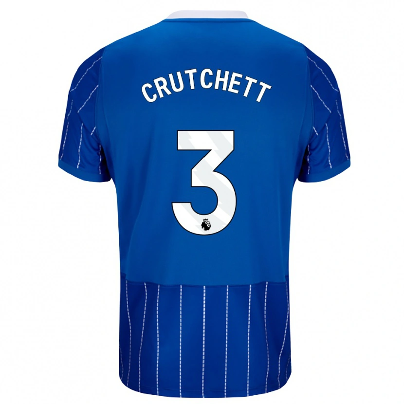 Danxen Pánské Liam Crutchett #3 Středně Modrá Bílá Domů Hráčské Dresy 2026/27 Dres