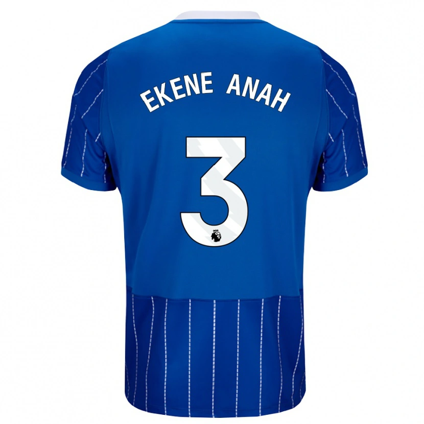 Danxen Pánské Cristiano Ekene Anah #3 Středně Modrá Bílá Domů Hráčské Dresy 2026/27 Dres
