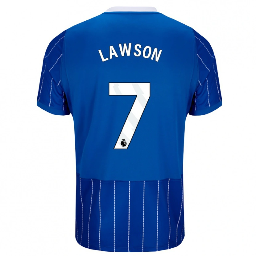 Danxen Pánské Zebedee Lawson #7 Středně Modrá Bílá Domů Hráčské Dresy 2026/27 Dres