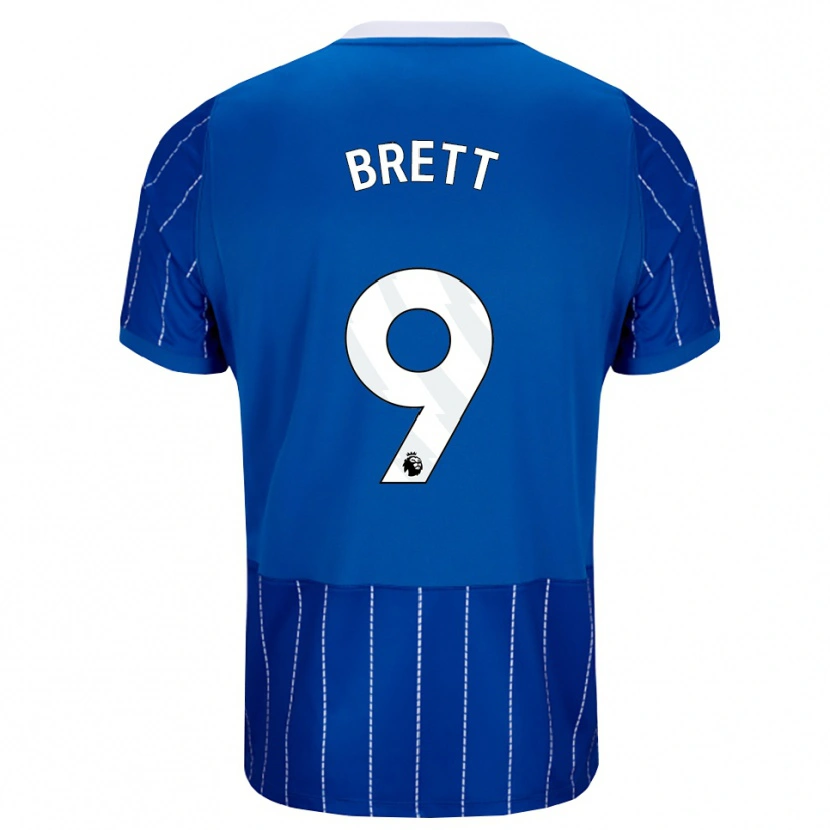 Danxen Pánské Adam Brett #9 Středně Modrá Bílá Domů Hráčské Dresy 2026/27 Dres
