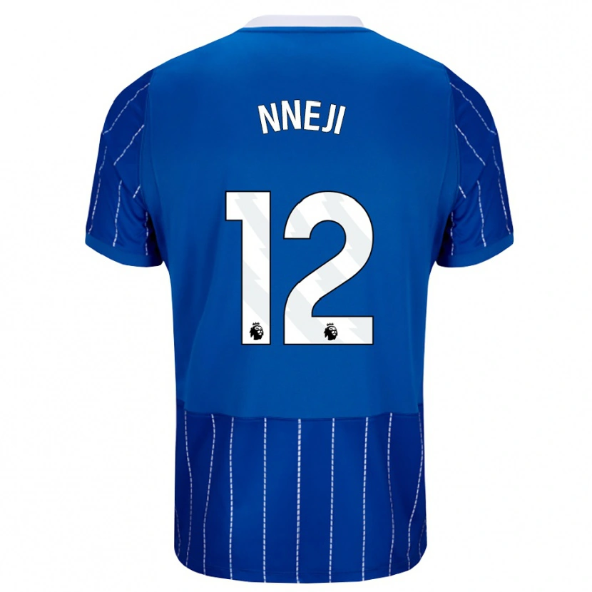 Danxen Pánské Daniel Nneji #12 Středně Modrá Bílá Domů Hráčské Dresy 2026/27 Dres
