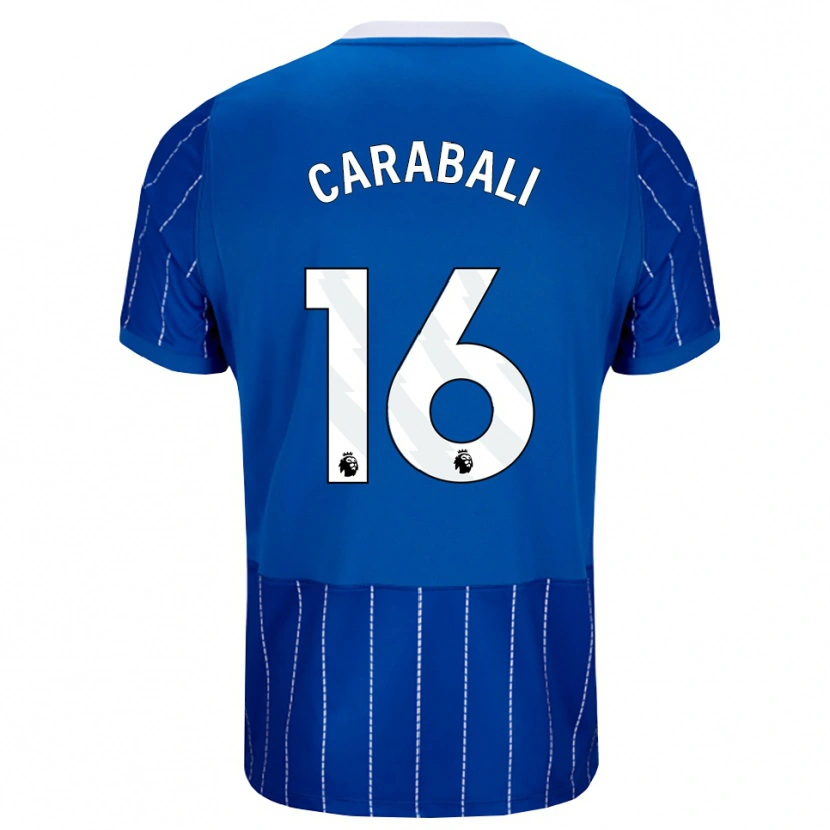 Danxen Pánské Jorelyn Carabalí #16 Středně Modrá Bílá Domů Hráčské Dresy 2026/27 Dres