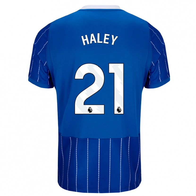 Danxen Pánské Madison Haley #21 Středně Modrá Bílá Domů Hráčské Dresy 2026/27 Dres
