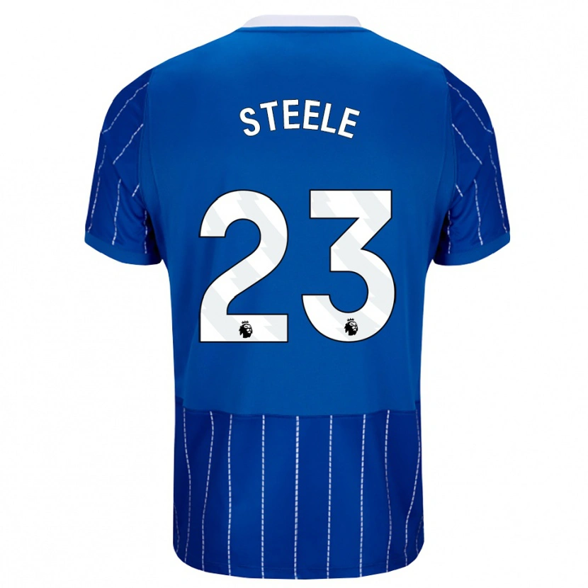 Danxen Pánské Jason Steele #23 Středně Modrá Bílá Domů Hráčské Dresy 2026/27 Dres