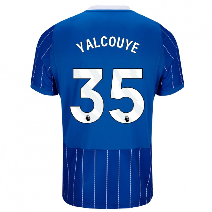 Danxen Pánské Malick Yalcouyé #35 Středně Modrá Bílá Domů Hráčské Dresy 2026/27 Dres