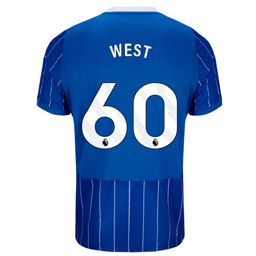 Danxen Pánské Aidan West #60 Středně Modrá Bílá Domů Hráčské Dresy 2026/27 Dres