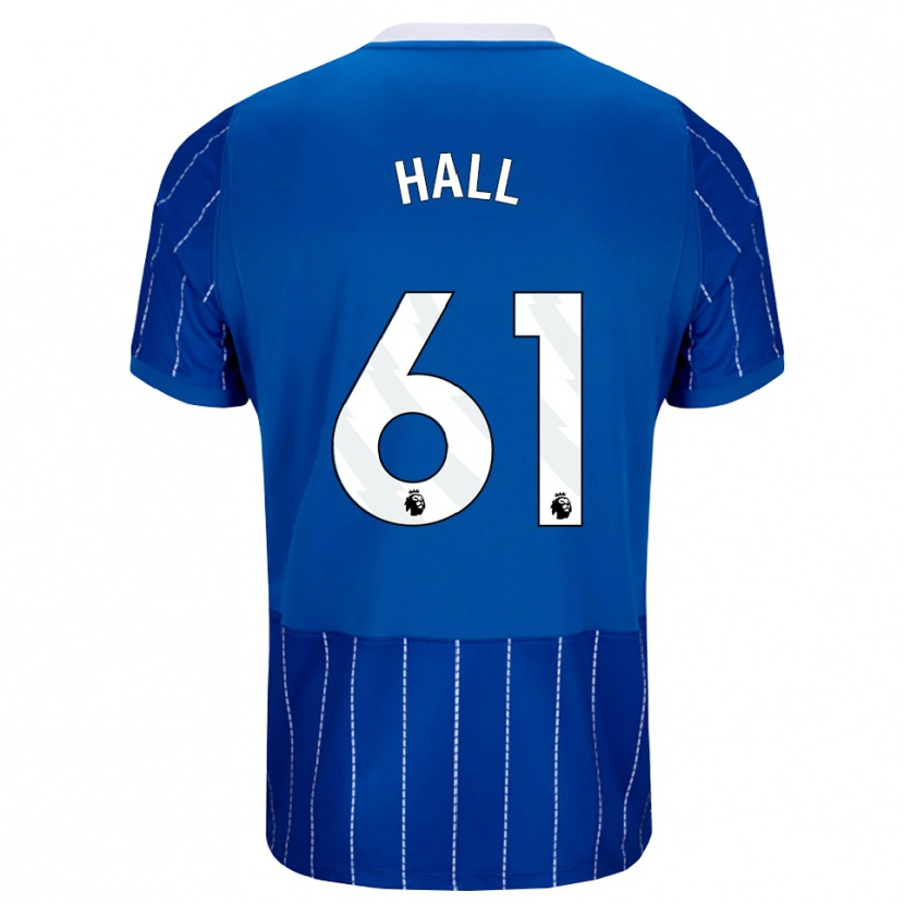 Danxen Pánské Steven Hall #61 Středně Modrá Bílá Domů Hráčské Dresy 2026/27 Dres