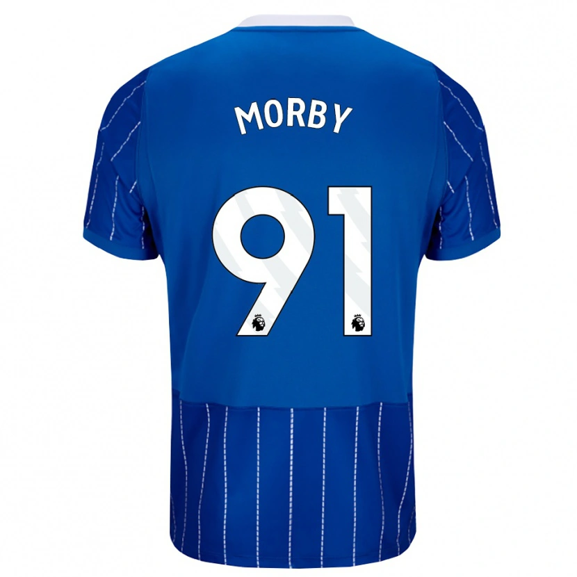 Danxen Pánské Jackson Morby #91 Středně Modrá Bílá Domů Hráčské Dresy 2026/27 Dres