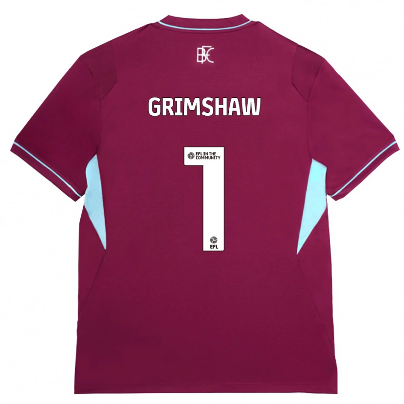 Danxen Pánské Harry Grimshaw #1 Vínově Červená Zelená Domů Hráčské Dresy 2026/27 Dres