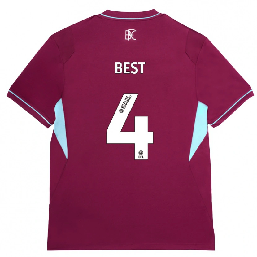 Danxen Pánské Freddie Best #4 Vínově Červená Zelená Domů Hráčské Dresy 2026/27 Dres