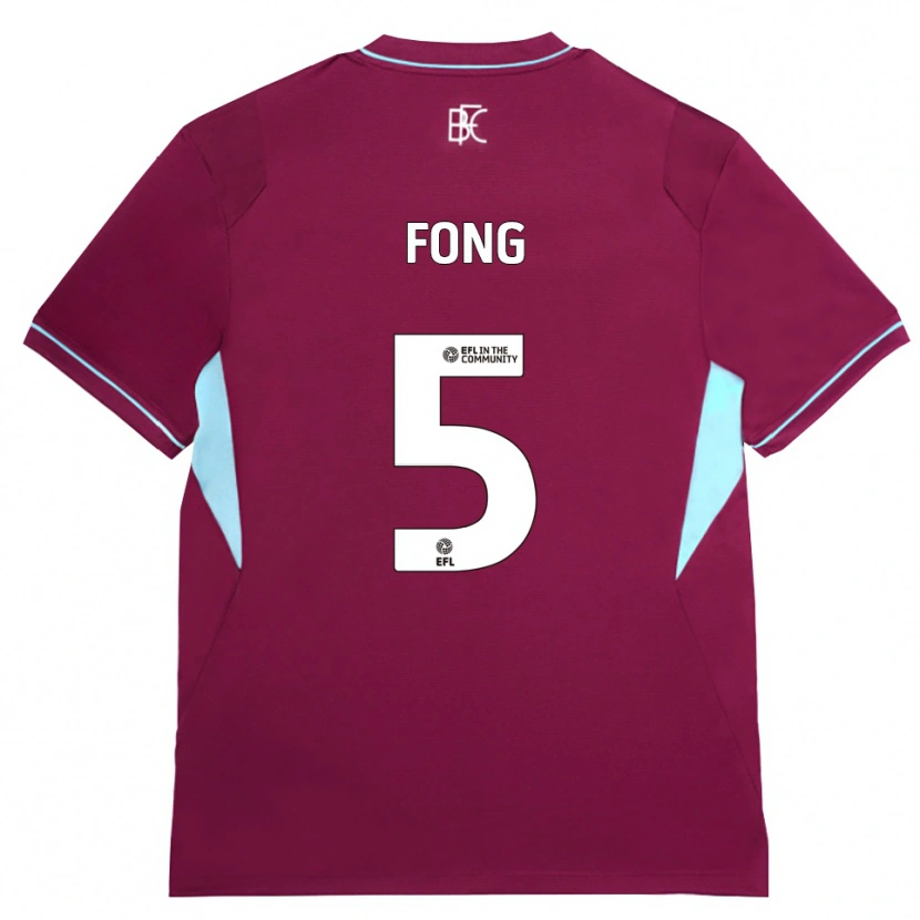 Danxen Pánské Luca Fong #5 Vínově Červená Zelená Domů Hráčské Dresy 2026/27 Dres