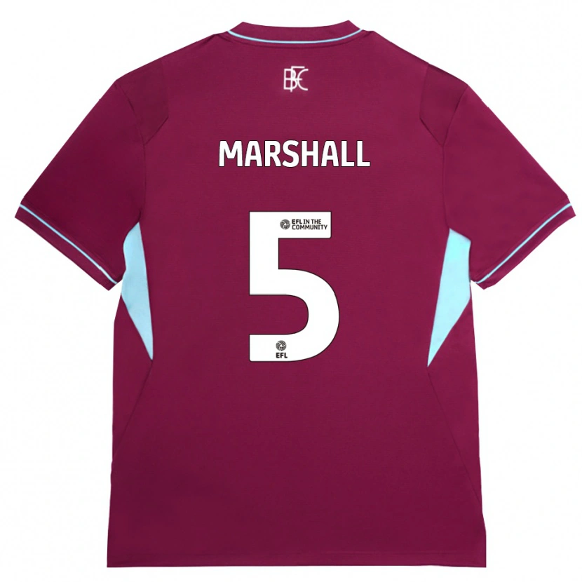Danxen Pánské Georgia Marshall #5 Vínově Červená Zelená Domů Hráčské Dresy 2026/27 Dres