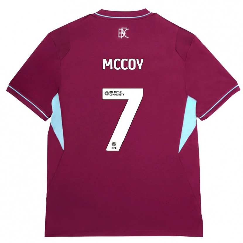 Danxen Pánské Adam Mccoy #7 Vínově Červená Zelená Domů Hráčské Dresy 2026/27 Dres