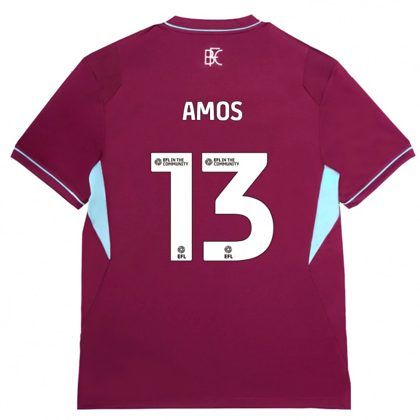 Danxen Pánské Ben Amos #13 Vínově Červená Zelená Domů Hráčské Dresy 2026/27 Dres
