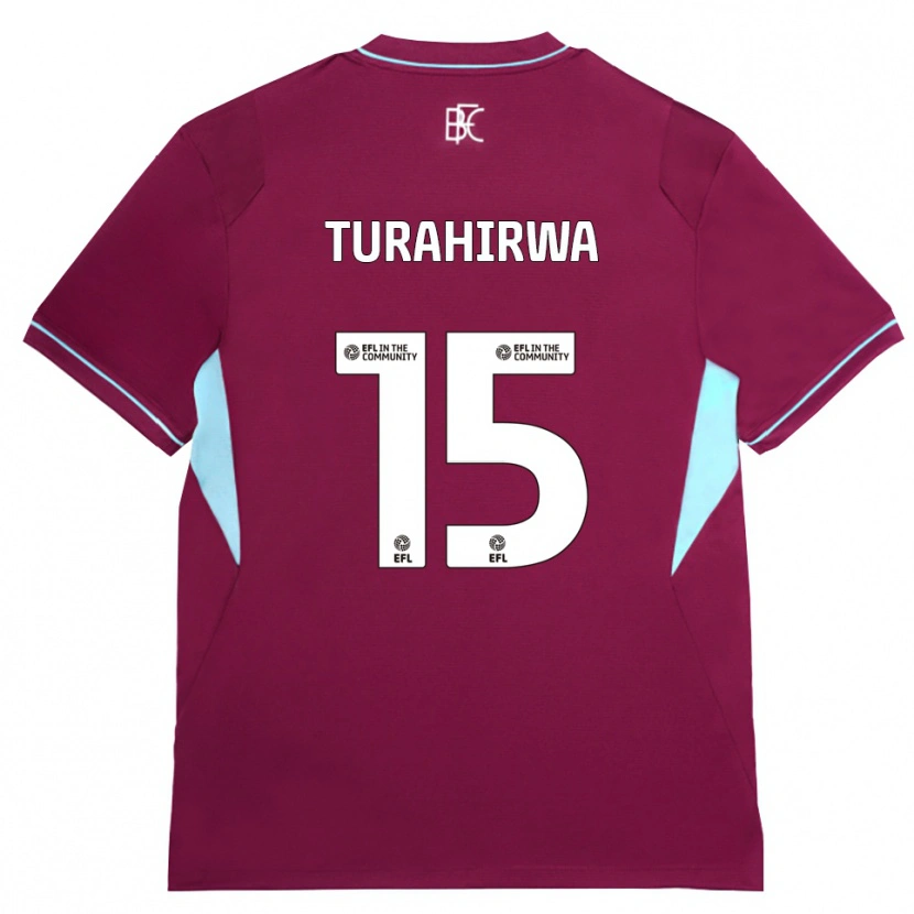 Danxen Pánské Elijah Turahirwa #15 Vínově Červená Zelená Domů Hráčské Dresy 2026/27 Dres