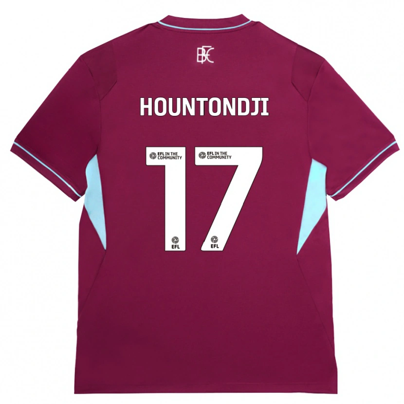 Danxen Pánské Andréas Hountondji #17 Vínově Červená Zelená Domů Hráčské Dresy 2026/27 Dres